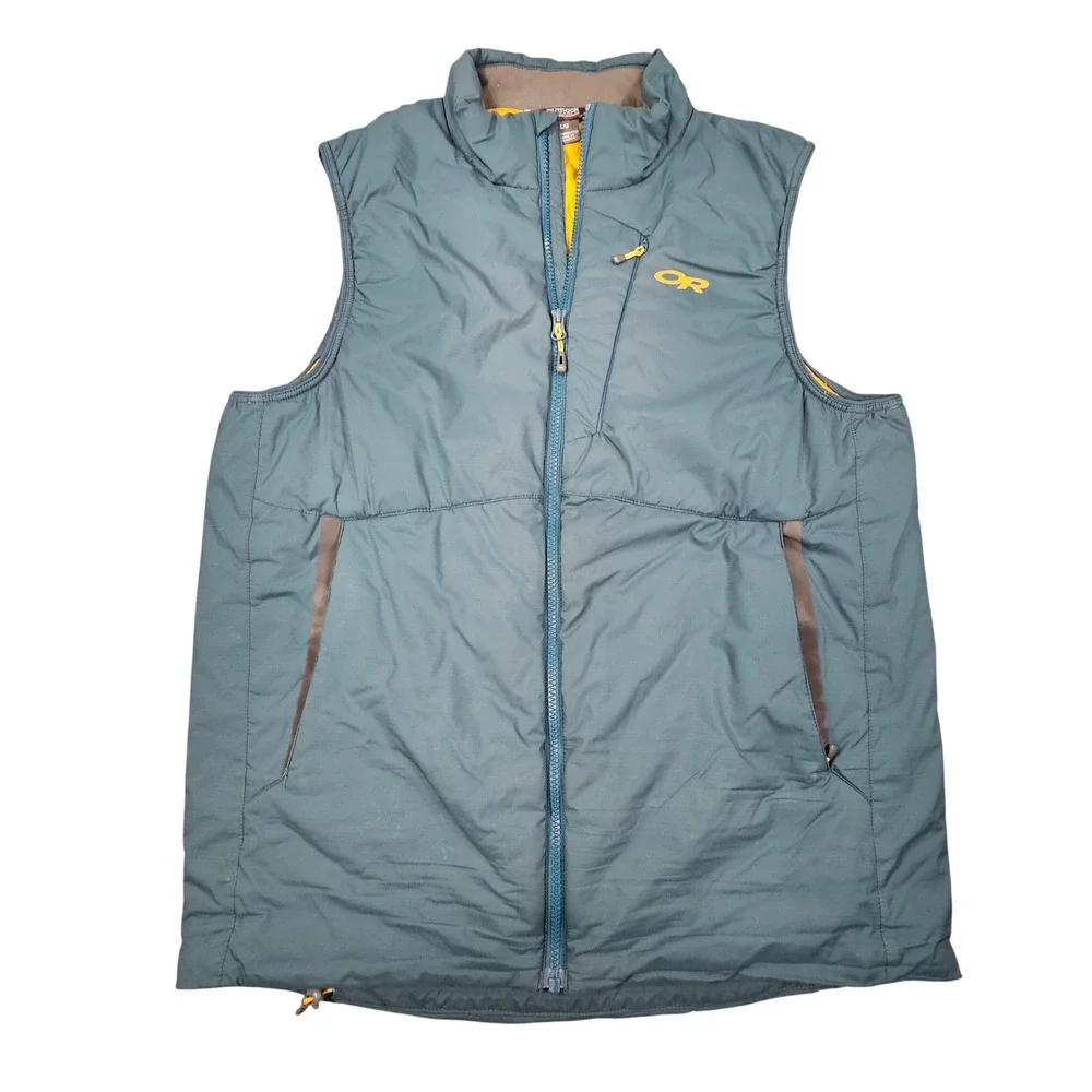 Outdoor Research Refuge Vest Mens‎ L Teal Blue Synthetic Insulated Gorpcore